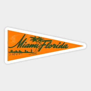 1940s Miami Florida Sticker